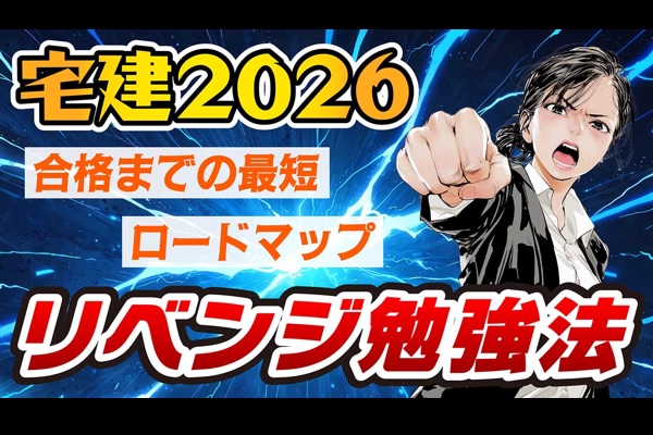 【2026年】宅建リベンジ勉強法｜最短合格ロードマップ