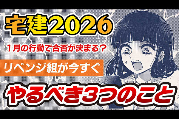 【宅建2026】1月の行動で合否が決まる？リベンジ組の3つの鉄則