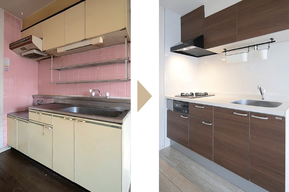 空室対策「キッチン交換」解説。人気のシステムキッチン導入で水回りを一新