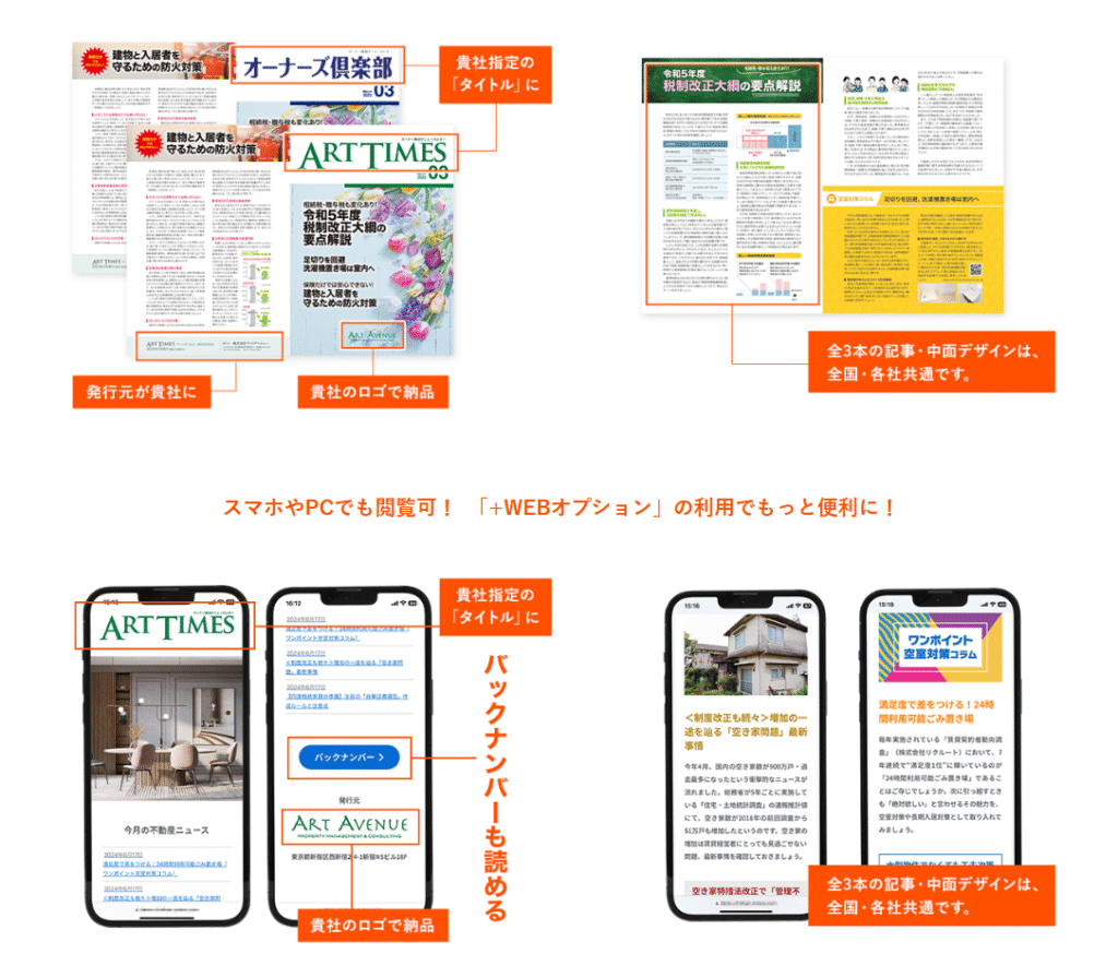 オリジナル会報誌サービスとは